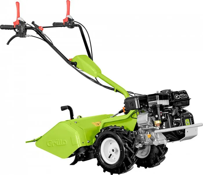 Motoculteur Grillo G52 compact pour la préparation du sol et du potager. Matériel de jardinage disponible chez Outivert à Nivelles et Waterloo.